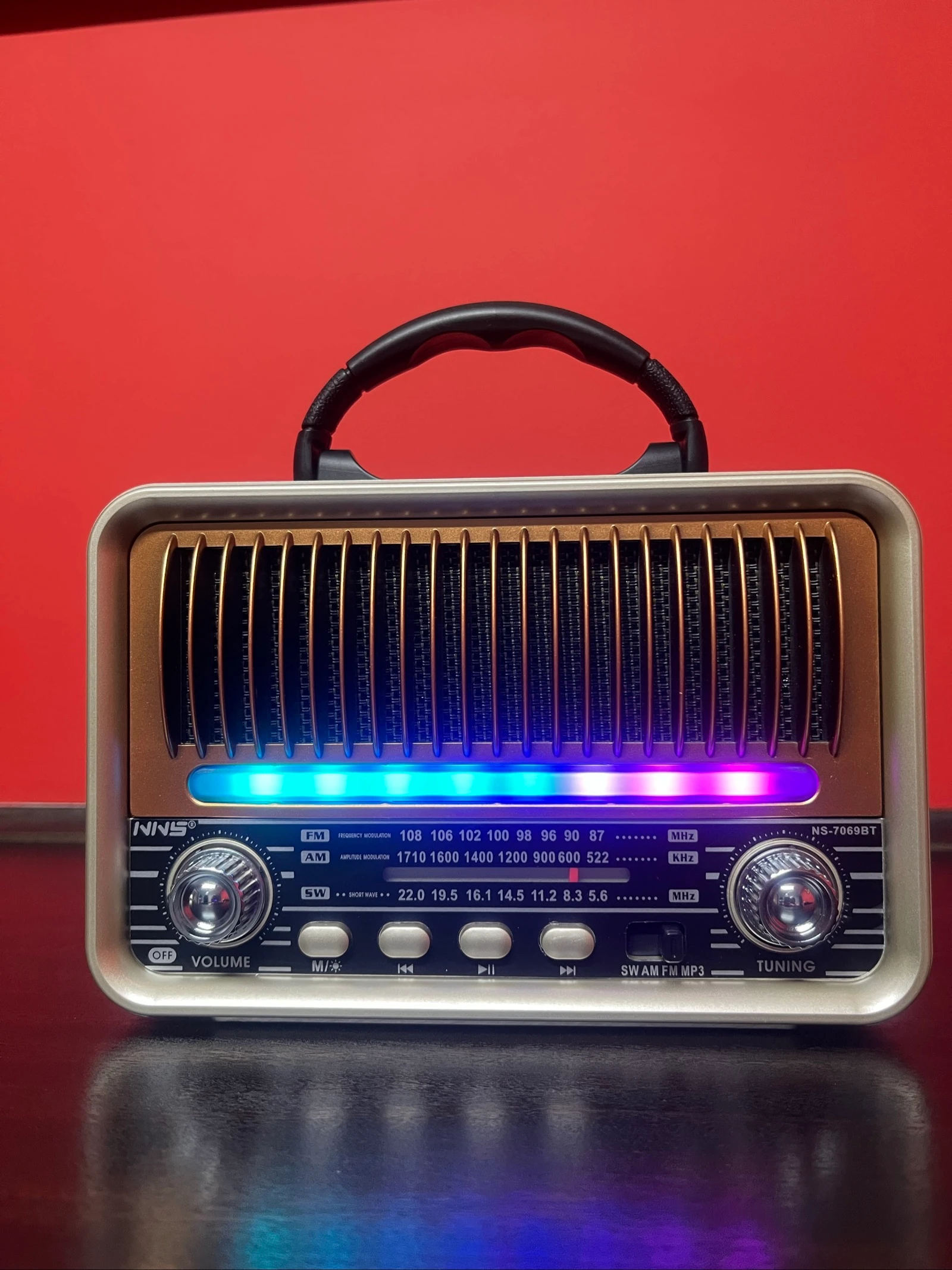 Radio de pilas y batería imita antiguo – photo 2
